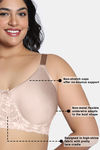Zivame True Curv Wonder Wire Laminated Cup Full Coverage Super Support Bra - Rose Dust — thumbnail 5